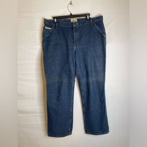 C.E. Schmidt Workwear Womens Size 14x32 Carpenter Style Jeans See Pics Blue 2943